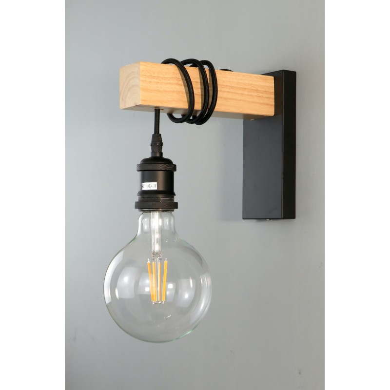 Applique vintage in metallo e vetro per interni Lampadine a LED G9