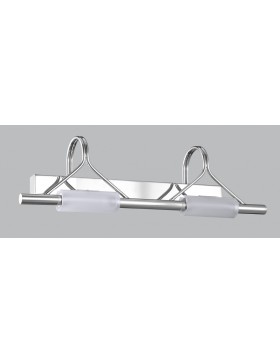 Applique specchio bagno cromata moderna LUCCIOLA A2