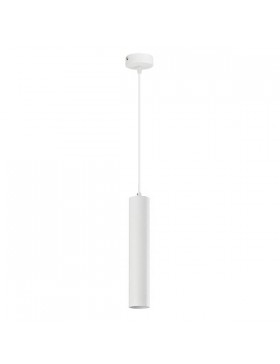 Lampada sospensione cilindro bianco attacco GU10 moderna