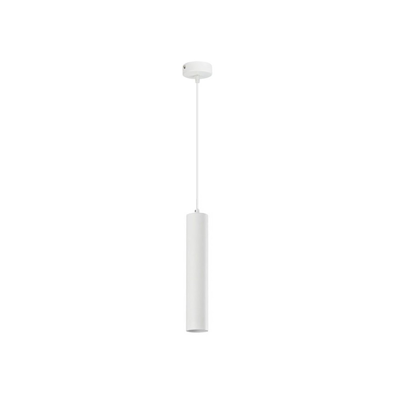 Lampada sospensione cilindro bianco attacco GU10 moderna Lampada sospensione cilindro bianco attacco GU10 moderna