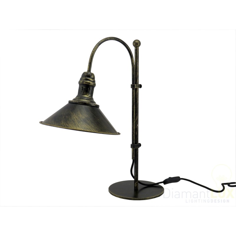 Lampada ASPEN LN1 BLACK RATTAN E27 da Tavolo, Scrivania e Comodino