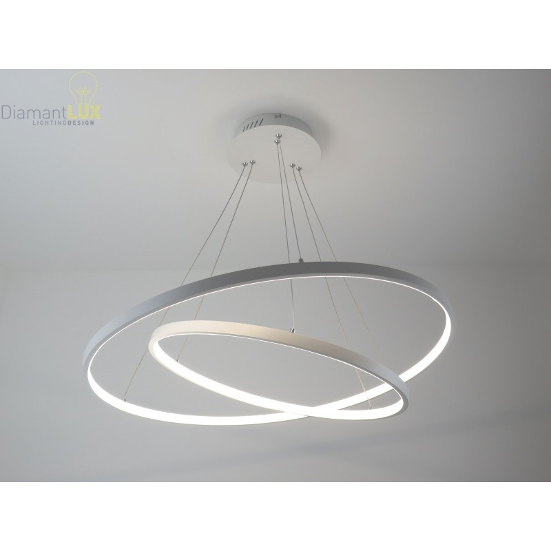 lampadario design moderno a led con 2 cerchi lampadario design moderno a led con 2 cerchi
