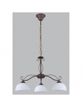 ANITA 4067 S3 LAMPADA A SOSPENSIONE CLASSICA MARRONE DIAMANTLUX