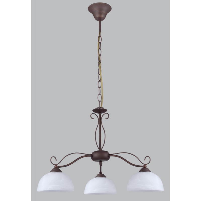 ANITA 4067 S3 LAMPADA A SOSPENSIONE CLASSICA MARRONE DIAMANTLUX