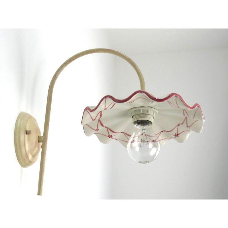 BERENICE 3410 82BRD A1 APPLIQUE IN CERAMICA DECORO BORDEAUX DIAMANTLUX BERENICE 3410 82BRD A1 APPLIQUE IN CERAMICA DECORO BORDEAUX DIAMANTLUX
