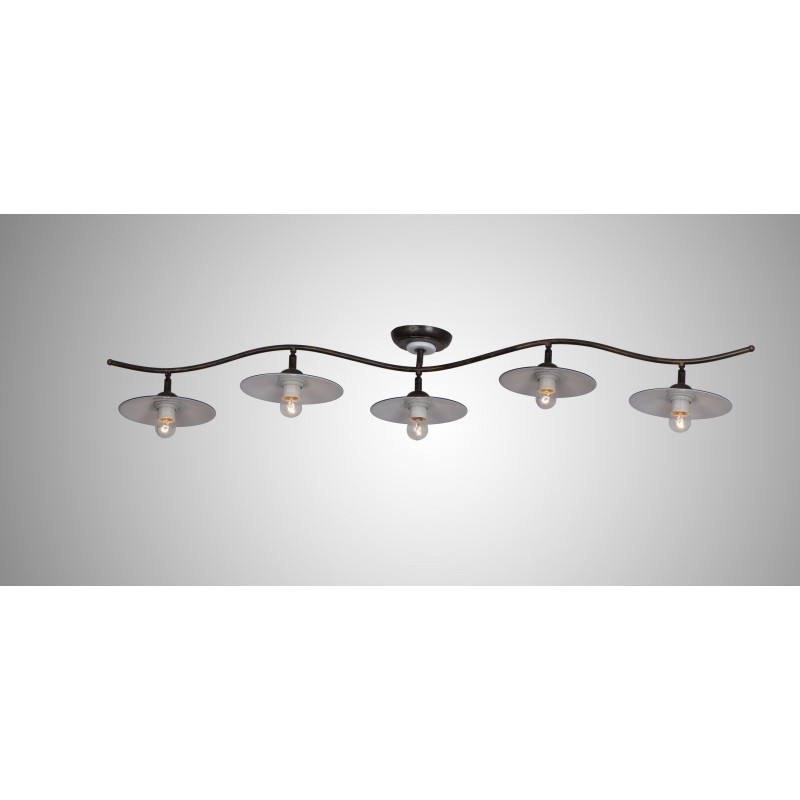 DARIO 1610 PL5 LAMPADA A BINARIO COUNTRY MARRONE DIAMANTLUX DARIO 1610 PL5 LAMPADA A BINARIO COUNTRY MARRONE DIAMANTLUX