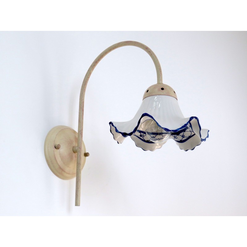 LAVINIA 82B A1 APPLIQUE CERAMICA DECORO BLU DIAMANTLUX LAVINIA 82B A1 APPLIQUE CERAMICA DECORO BLU DIAMANTLUX