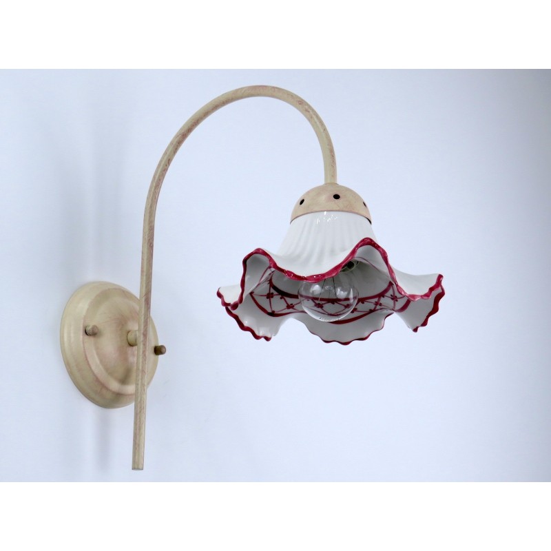LAVINIA 82BRD A1 APPLIQUE CERAMICA DECORO BORDEAUX DIAMANTLUX LAVINIA 82BRD A1 APPLIQUE CERAMICA DECORO BORDEAUX DIAMANTLUX