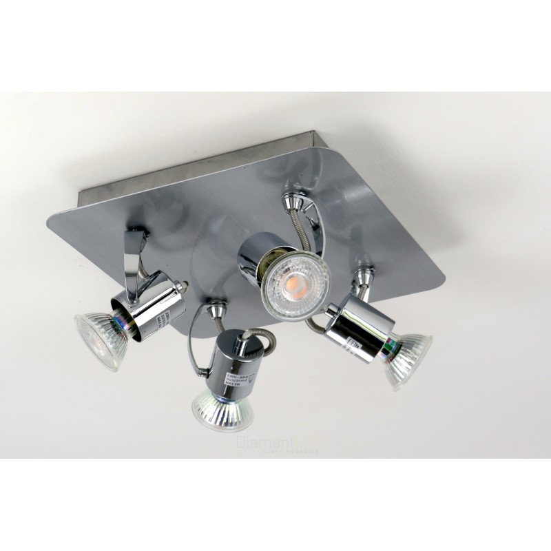 SINES-4 lampadario faretti spot orientabili GU10 LED DIAMANTLUX