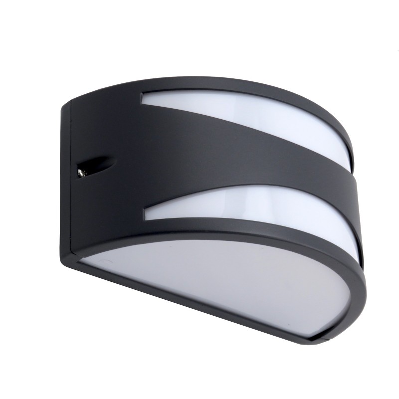 LEDA 450 AN APPLIQUE PER ESTERNI MEZZALUNA SAGOMATA BIEMISSIONE ANTRACITE DIAMANTLUX LEDA 450 AN APPLIQUE PER ESTERNI MEZZALUNA SAGOMATA BIEMISSIONE ANTRACITE DIAMANTLUX
