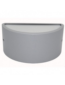 LEDA 1207 SI APPLIQUE PER ESTERNI MEZZALUNA BIEMISSIONE SILVER DIAMANTLUX