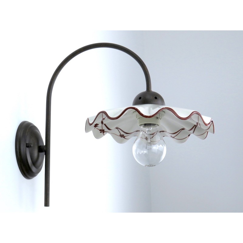 BERENICE 3410M 82M A1 APPLIQUE IN CERAMICA DECORO MARRONE DIAMANTLUX BERENICE 3410M 82M A1 APPLIQUE IN CERAMICA DECORO MARRONE DIAMANTLUX