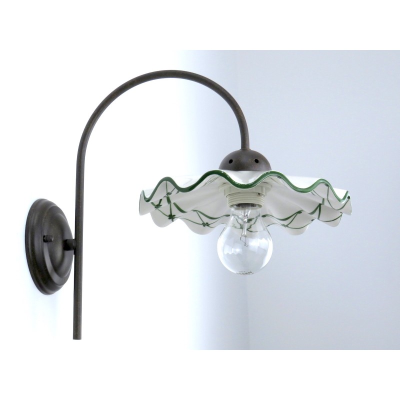 BERENICE 3410M 82V A1 APPLIQUE IN CERAMICA DECORO VERDE DIAMANTLUX BERENICE 3410M 82V A1 APPLIQUE IN CERAMICA DECORO VERDE DIAMANTLUX