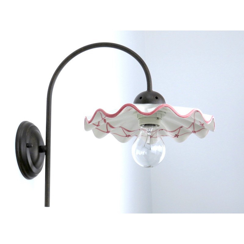 BERENICE 3410M 82BR A1 APPLIQUE IN CERAMICA DECORO BORDEAUX DIAMANTLUX BERENICE 3410M 82BR A1 APPLIQUE IN CERAMICA DECORO BORDEAUX DIAMANTLUX