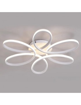 plafoniera led moderna a forma di fiore