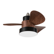 Mini ventilatore da soffitto LED attacco E27 7208 N CT Perenz