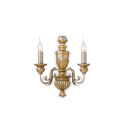 Lampada da Parete Classica Foglia 2 Luci FIRENZE AP2 ORO Ideal Lux