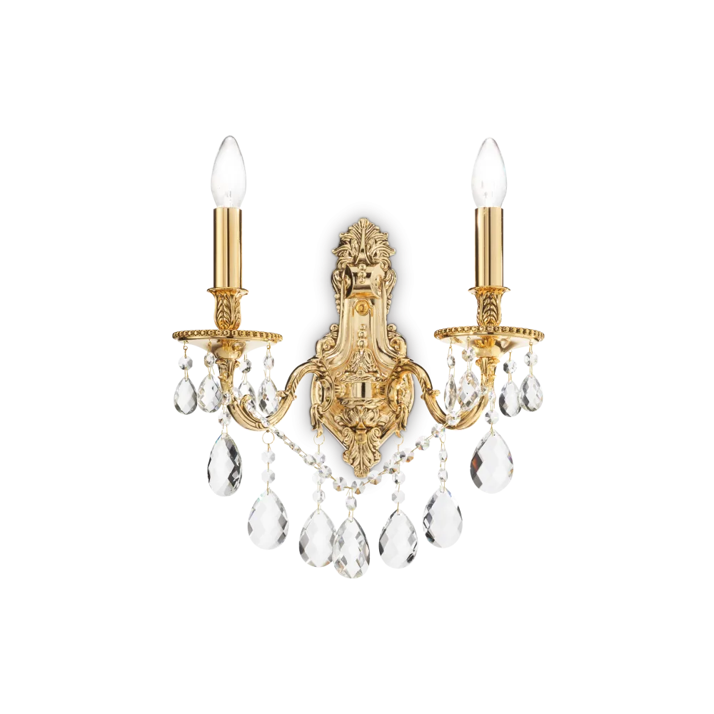 Applique Classica in Cristallo e Metallo GIOCONDA AP2 ORO