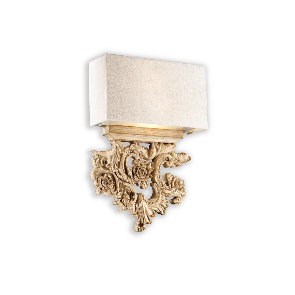 Applique classica in legno stile chalet Peter AP2 Ideal Lux