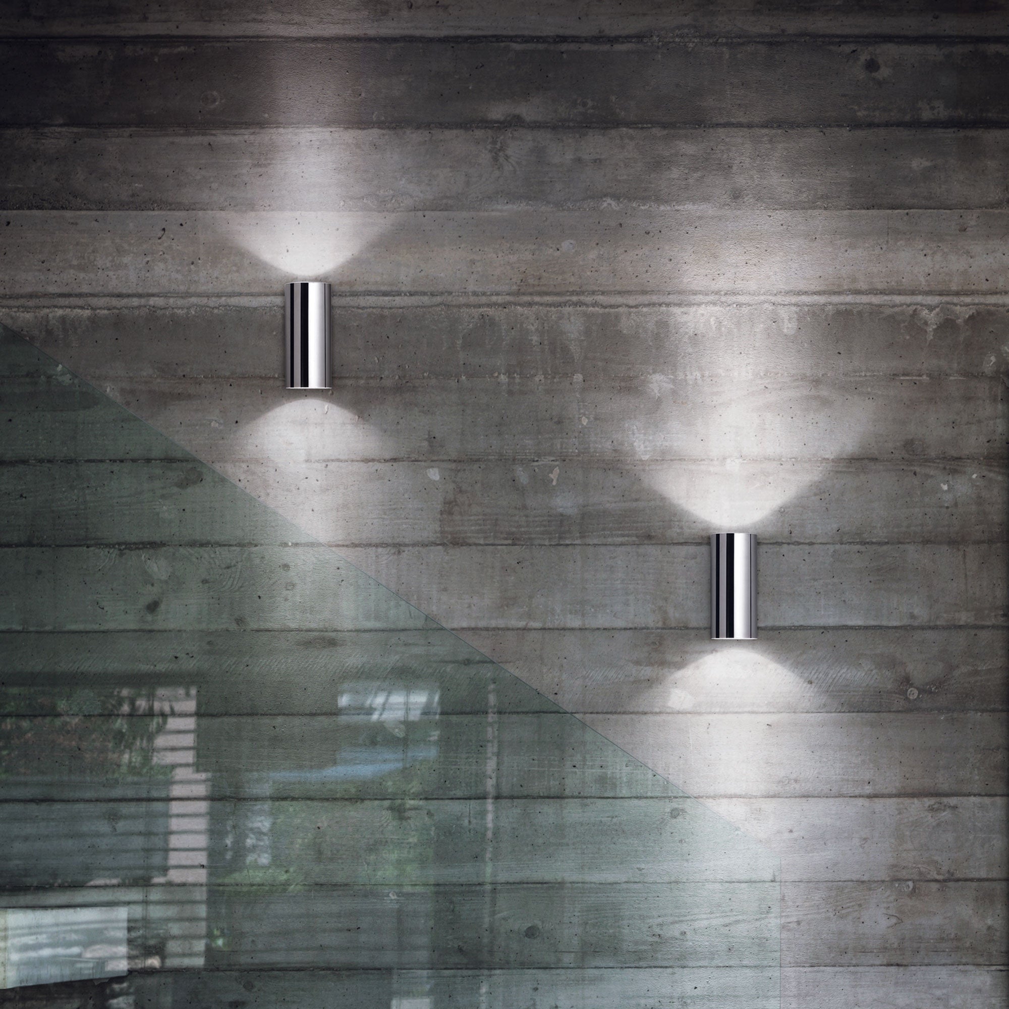 Applique doppia luce da interno Diamantlux ISA AP2 Cromo
