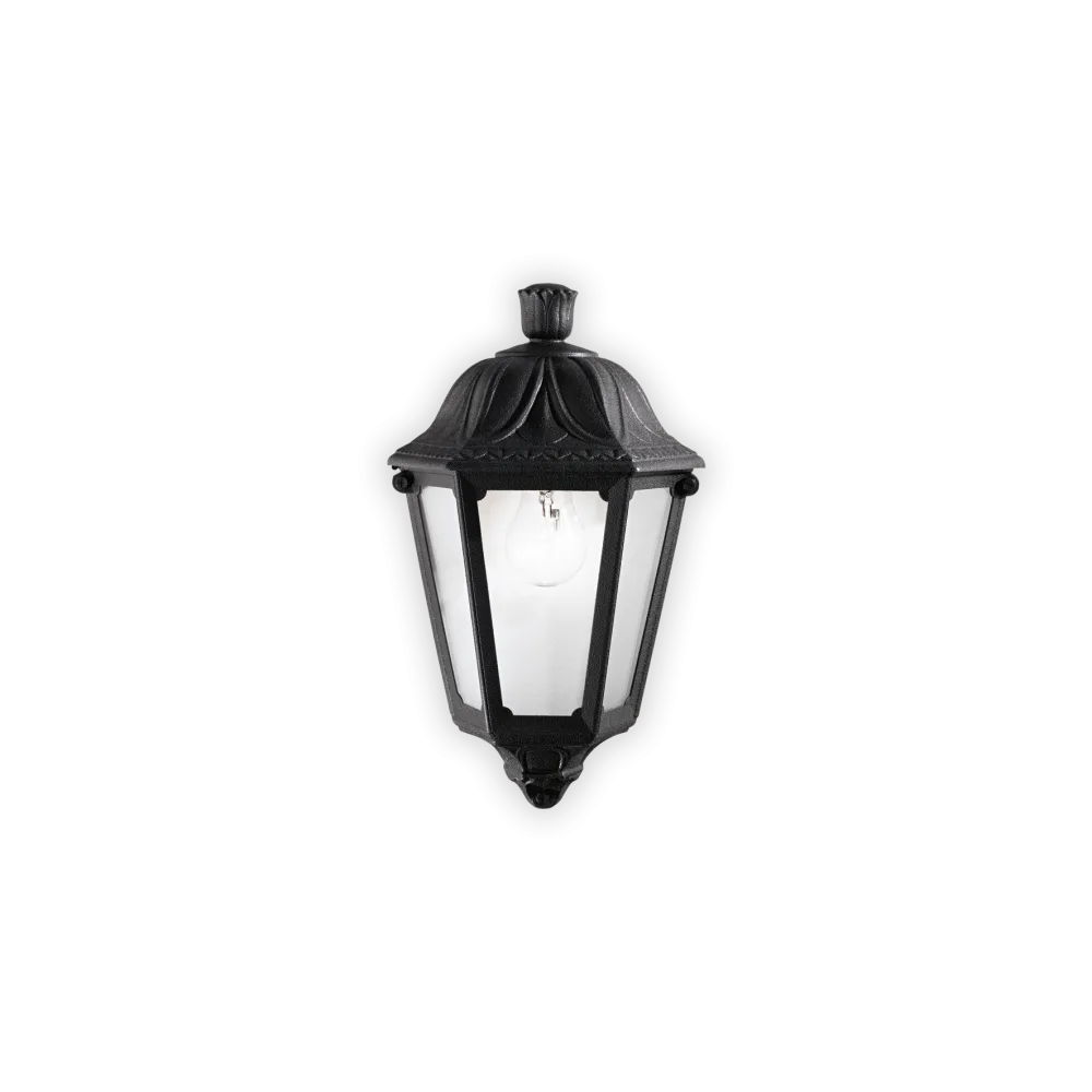 Applique da esterno Dafne AP1 Small nero Ideal Lux