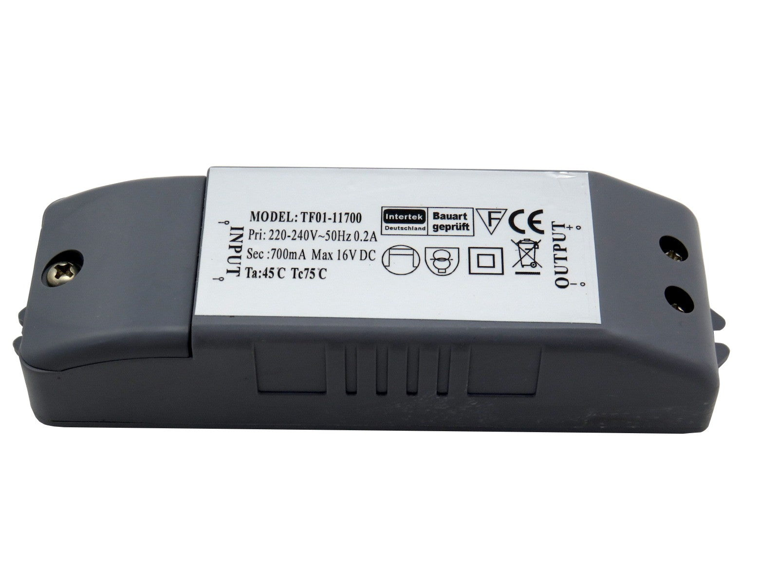 11700 Driver alimentatore 700ma max 16V DC per faretto incasso 3W max 4 faretti