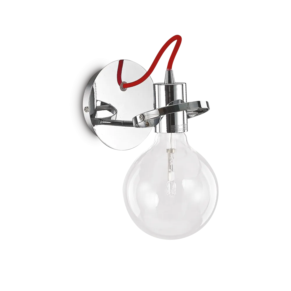 Applique LED molto luminosa da parete per interni in metallo Radio AP1 Ideal Lux