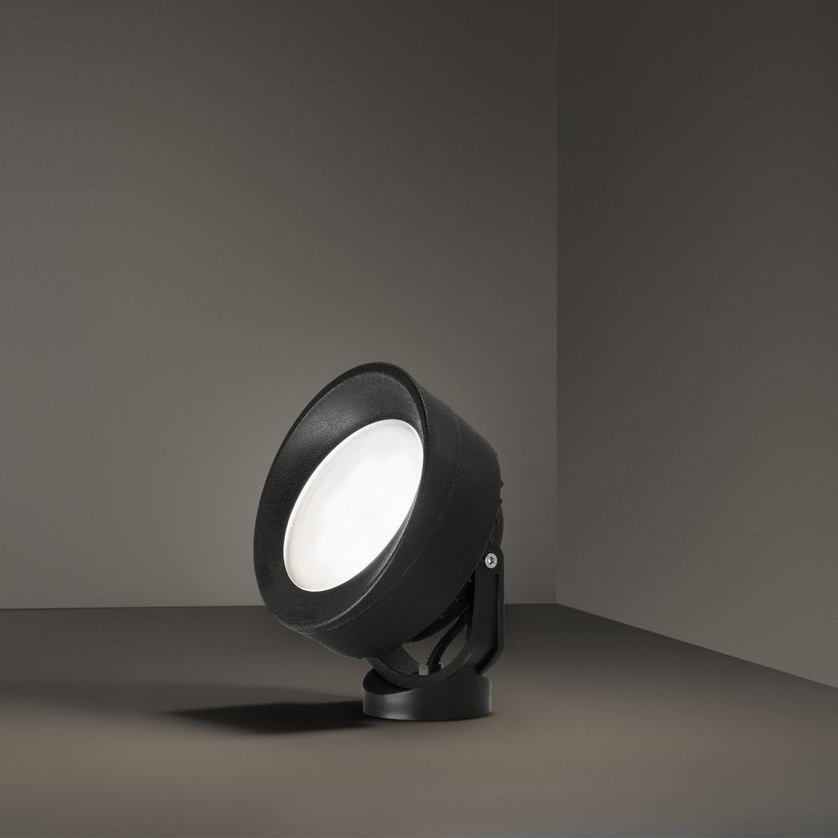 Faretto da giardino Litio PR1 nero Ideal Lux
