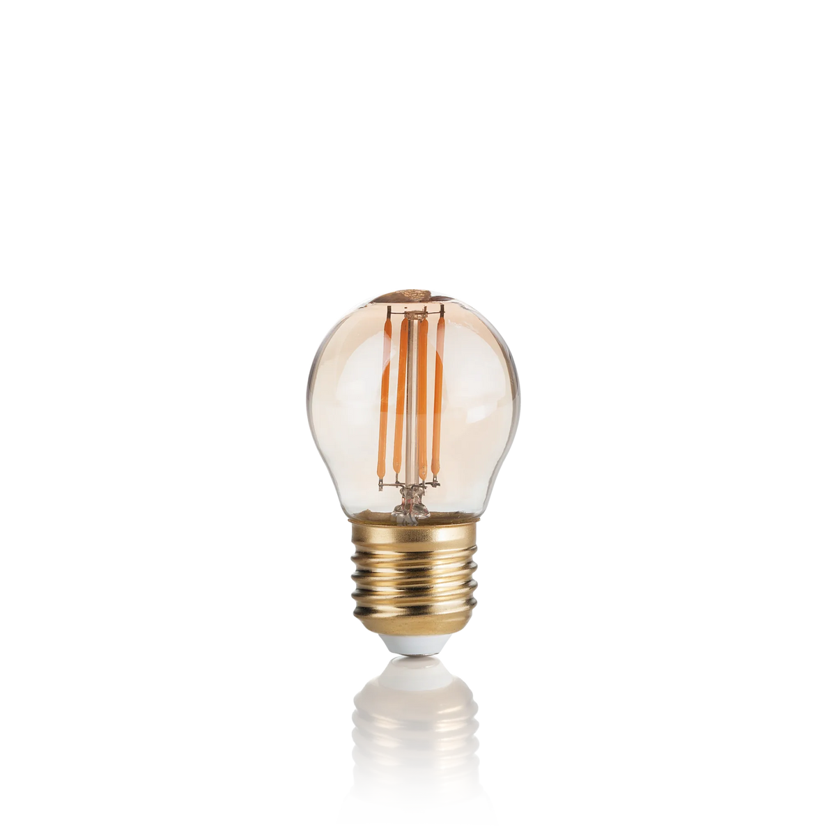 Catena Luminosa da Esterno Professionale 10 Metri IP65 con 10 Lampadine Sfera G45 Vetro Ambrato Filamento LED 4W – Stellario