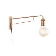 Applique con Interruttore e Spina Vintage Ottone Ideal Lux Triumph AP1