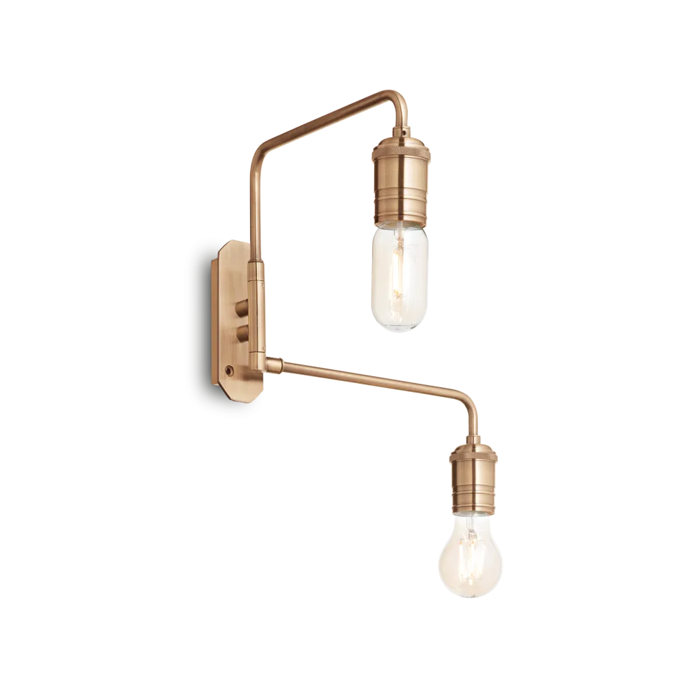 Applique con Interruttore e Spina Vintage Ottone Ideal lux Triumph AP2
