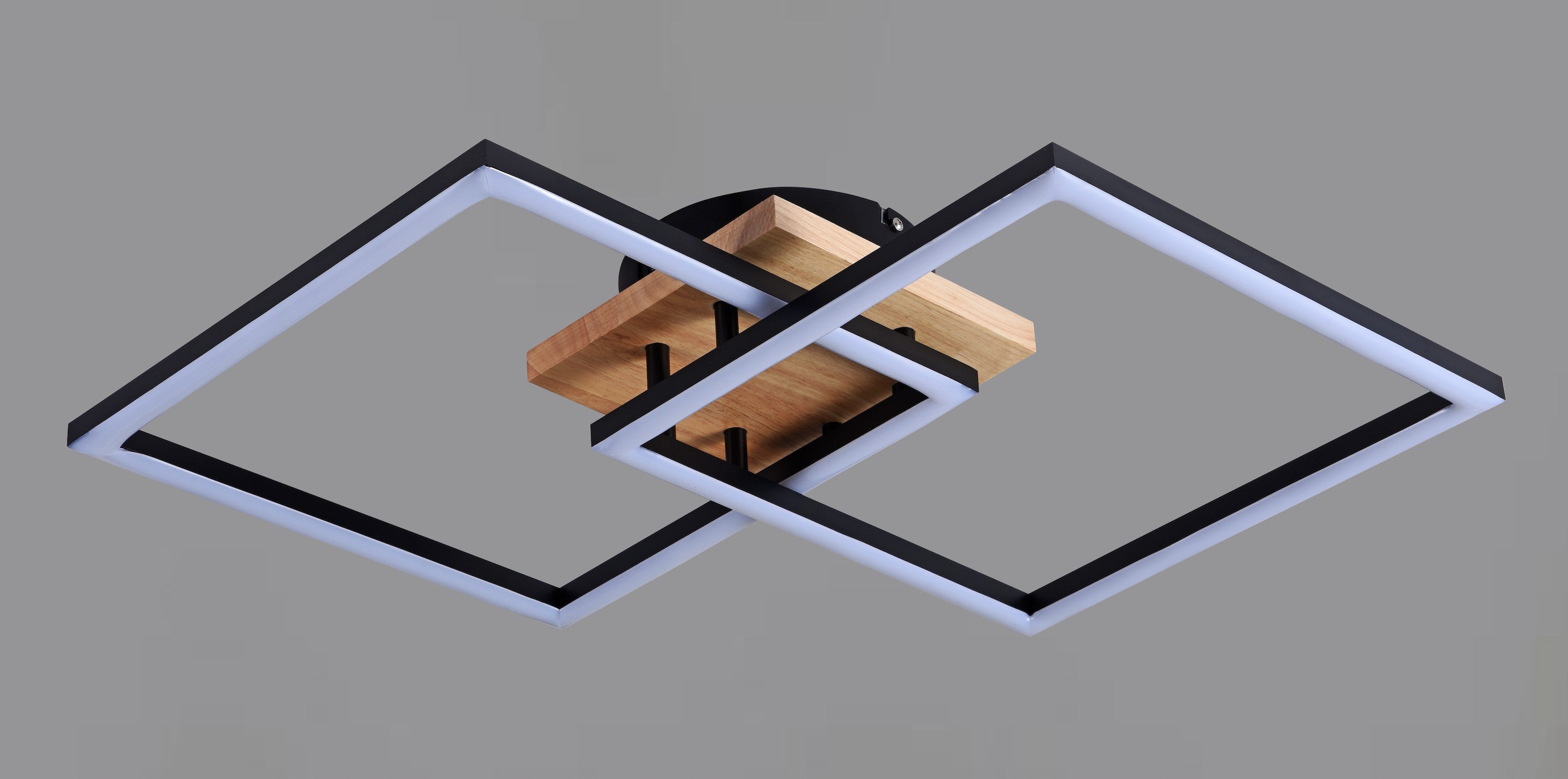 19956 plafoniera led quadrata e legno FAVOLUX