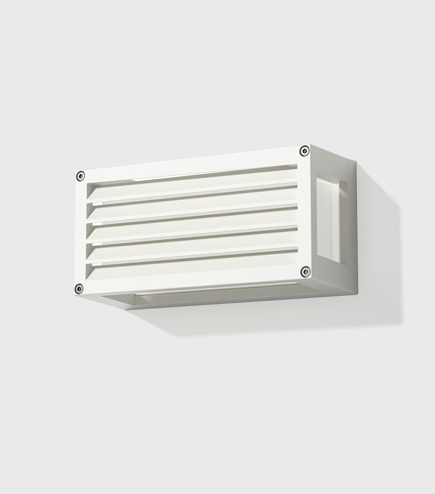 Applique da Esterno Rettangolare Bianco Alluminio Spacelux 3201 Spacelux