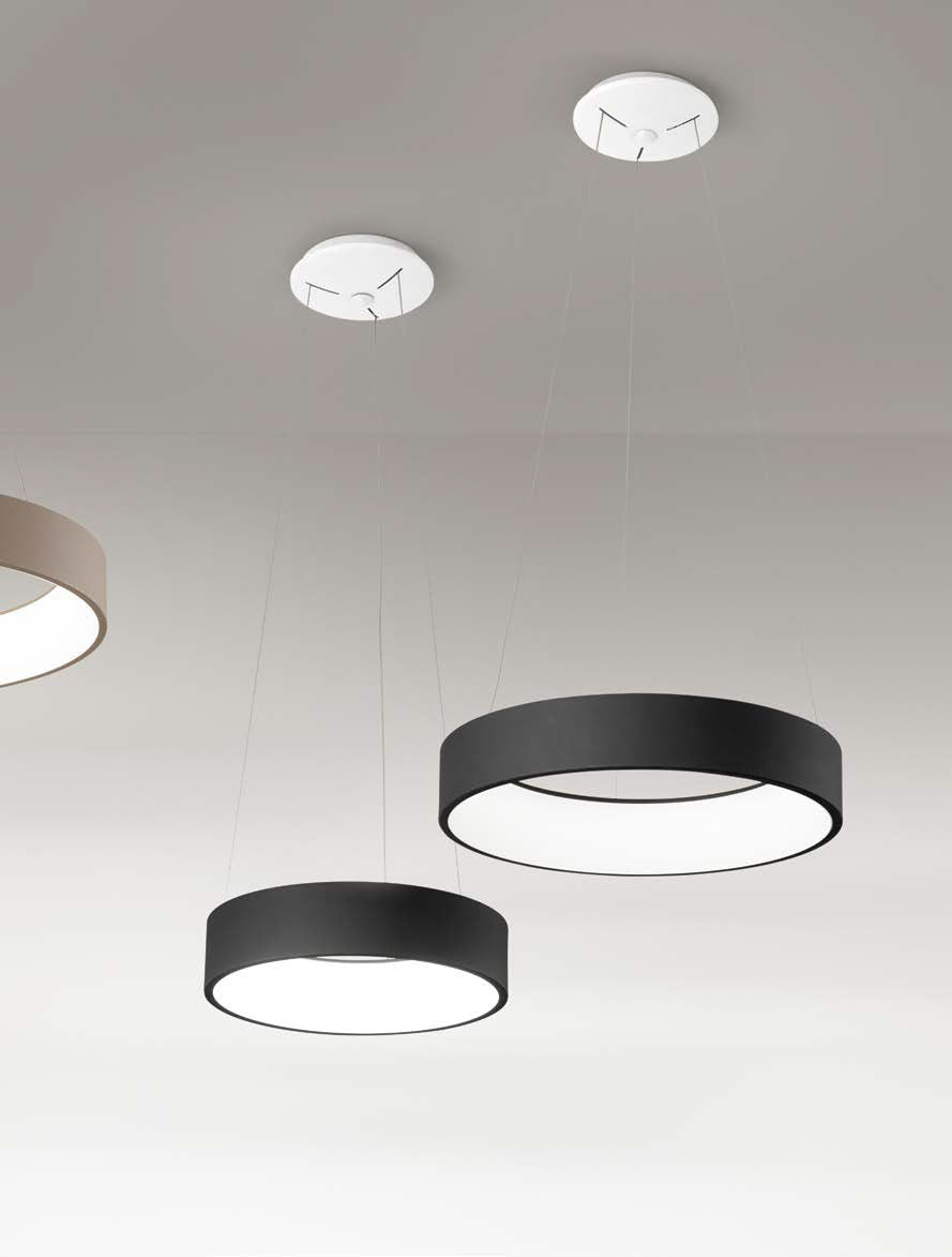 Sospensione Band Diodi Grande 2071 Morelight LED 90W Alluminio