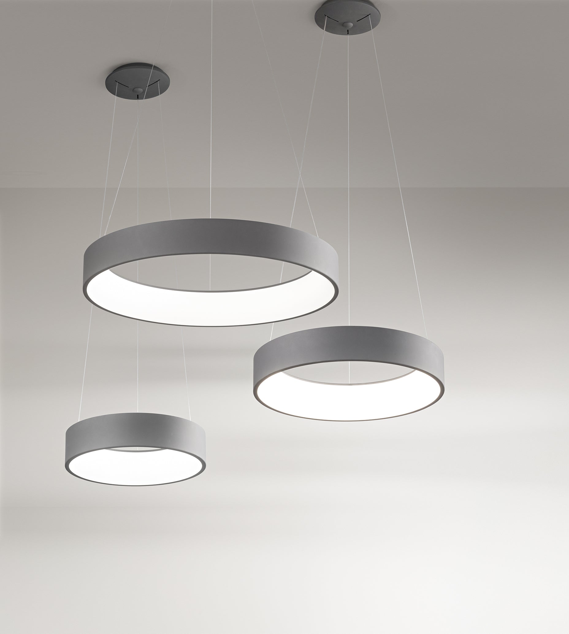 Sospensione Band Diodi Media 2049 Morelight LED 35W Alluminio