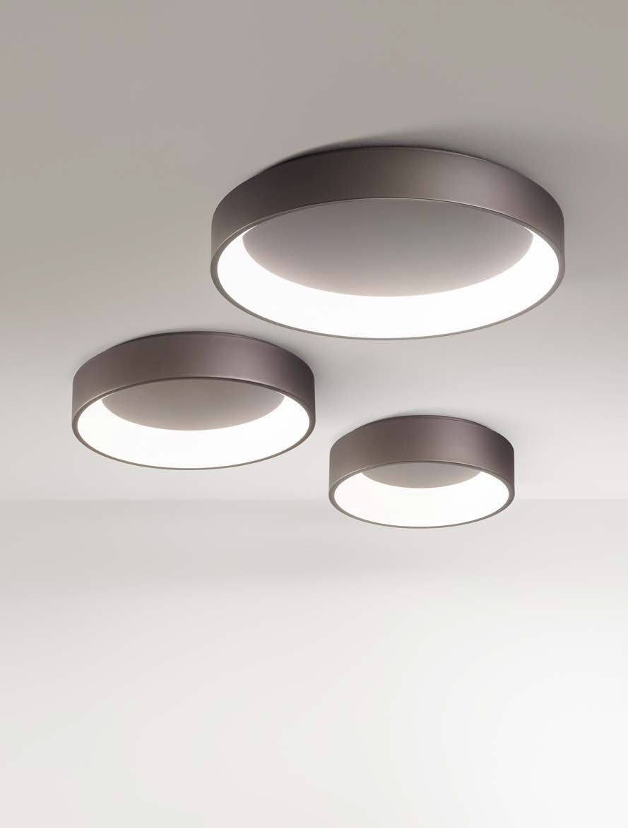 Plafoniera Band Diodi Grande 2076 Morelight LED 90W Alluminio