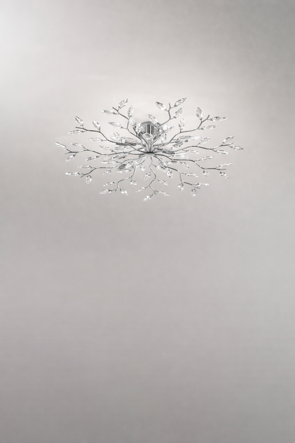 Plafoniera con Cristalli Morelight Crystallivs 8 Luci 2088/2088C/2088CF Ø86