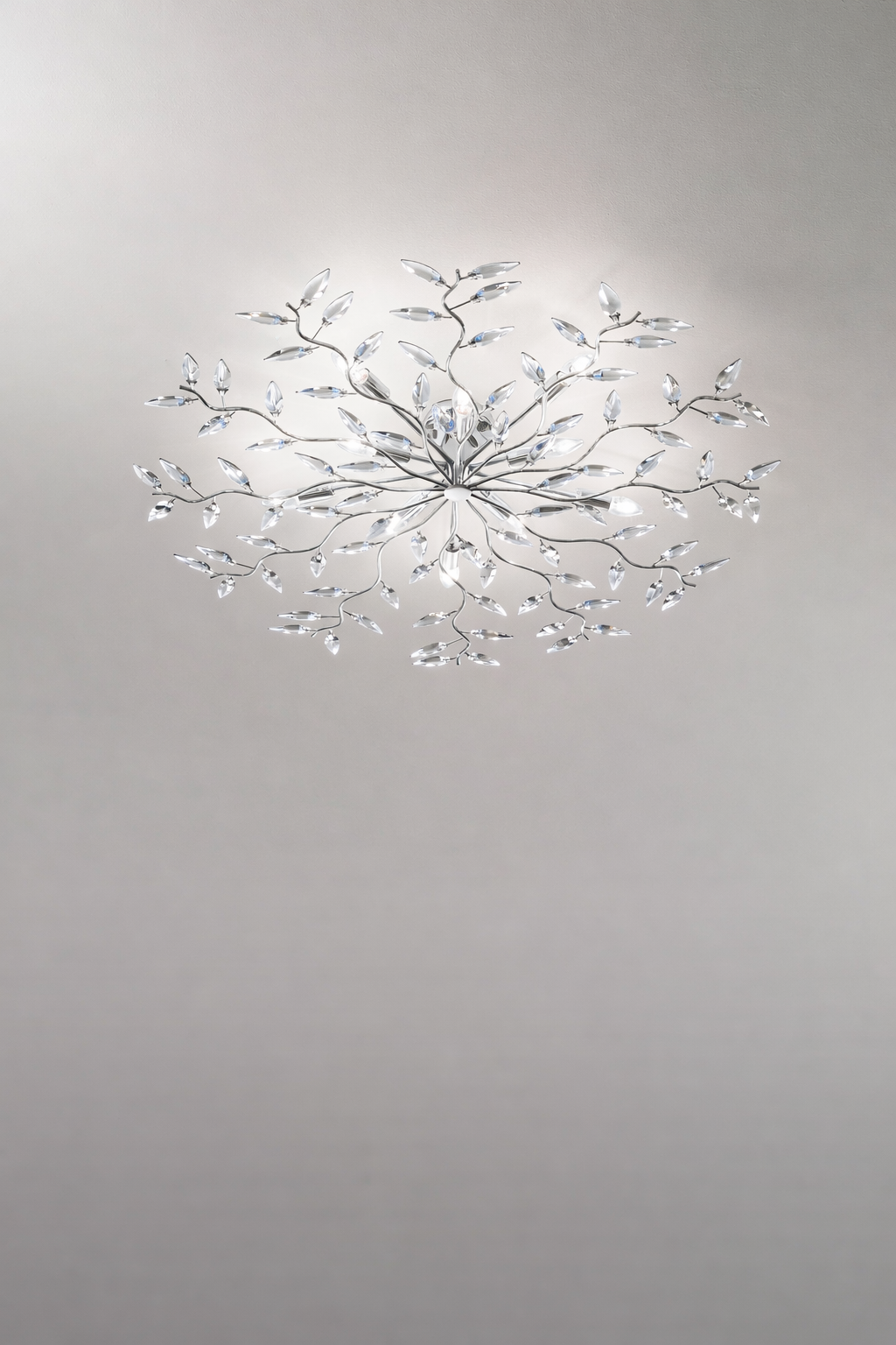 Plafoniera con Cristalli Morelight Crystallivs 10 Luci 2089/2089C/2089CF Ø102