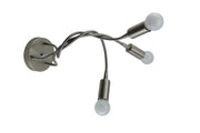 Applique moderna braccio flessibile nickel satinato Diamantlux FULVIA-A3 Diamant Lux