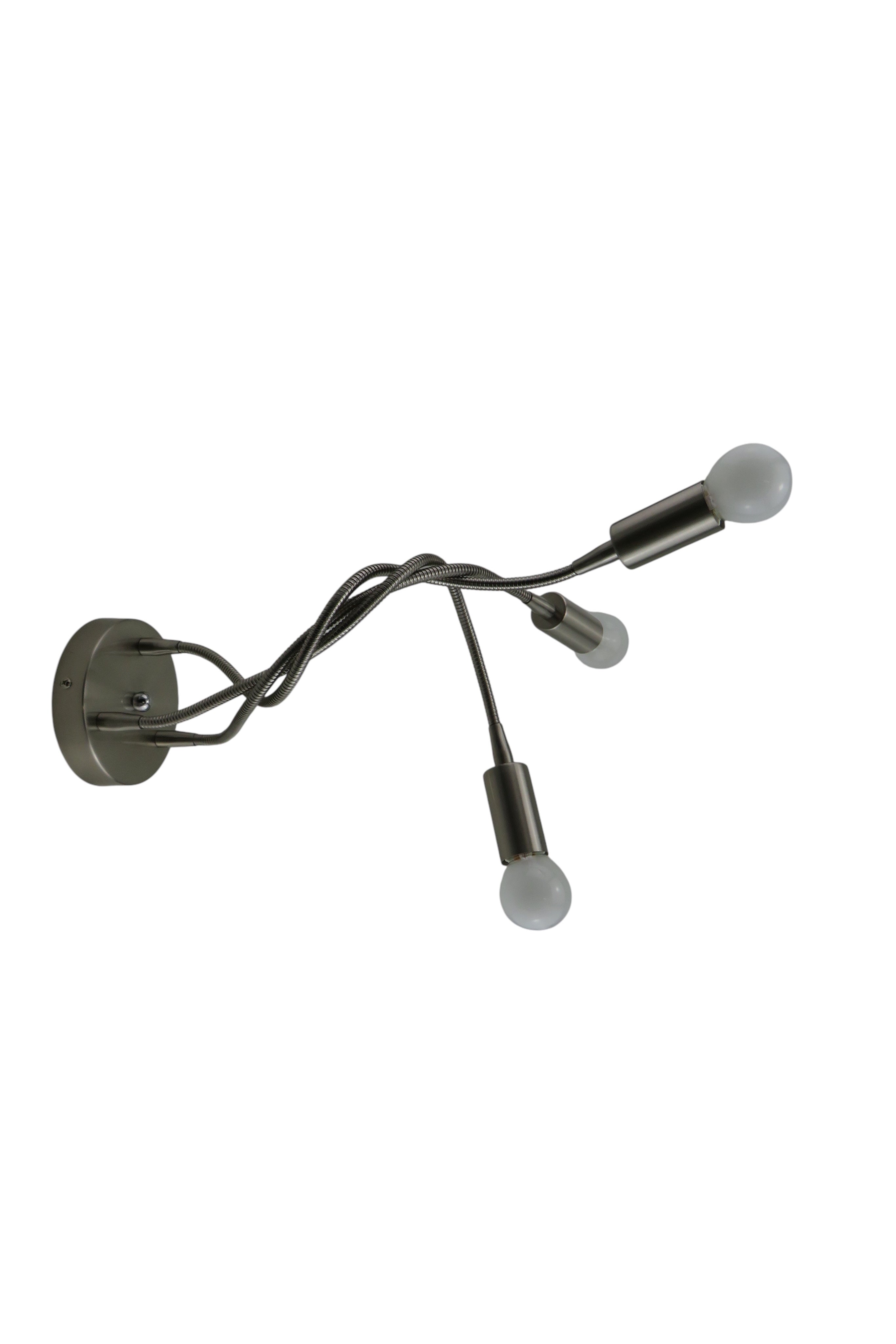 Applique moderna braccio flessibile nickel satinato Diamantlux FULVIA-A3 Diamant Lux