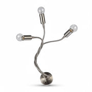 Applique moderna braccio flessibile nickel satinato Diamantlux FULVIA-A3