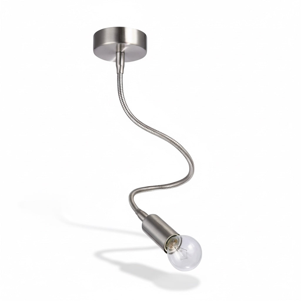 Applique moderna braccio flessibile nickel satinato Diamantlux FULVIA-A1