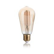 Lampadina Filamento LED E27 Edison Vintage Vetro Ambra 7W 2500K