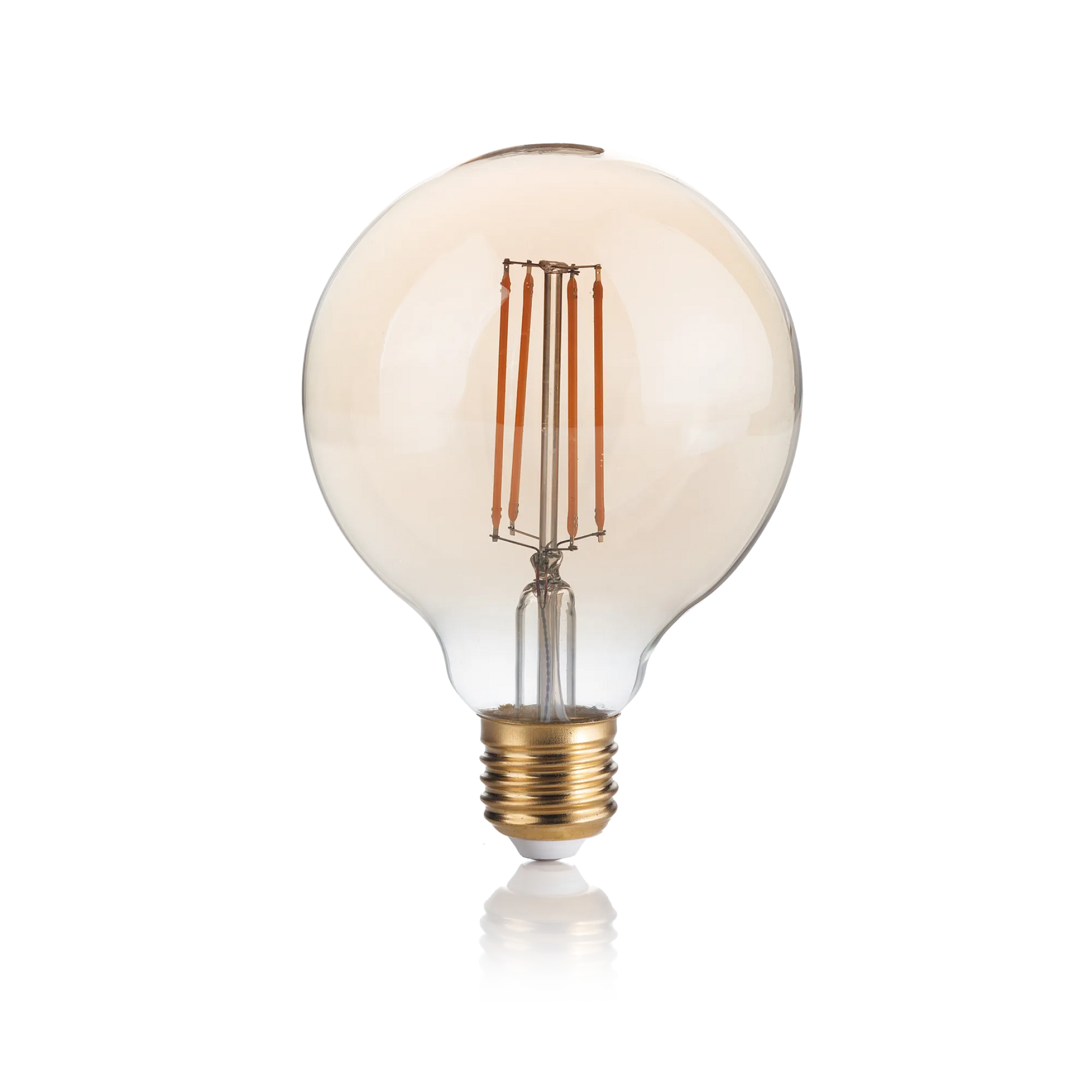 Catena luminosa da esterno 10 metri IP65 Prolungabile Stellario con 10 Lampadine Globo G95 Filamento LED Vintage Ambrato Vetro Diamantlux Diamant Lux