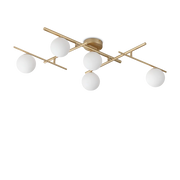 Plafoniera Sfere in Vetro a Bracci Orientabili Atlas PL5