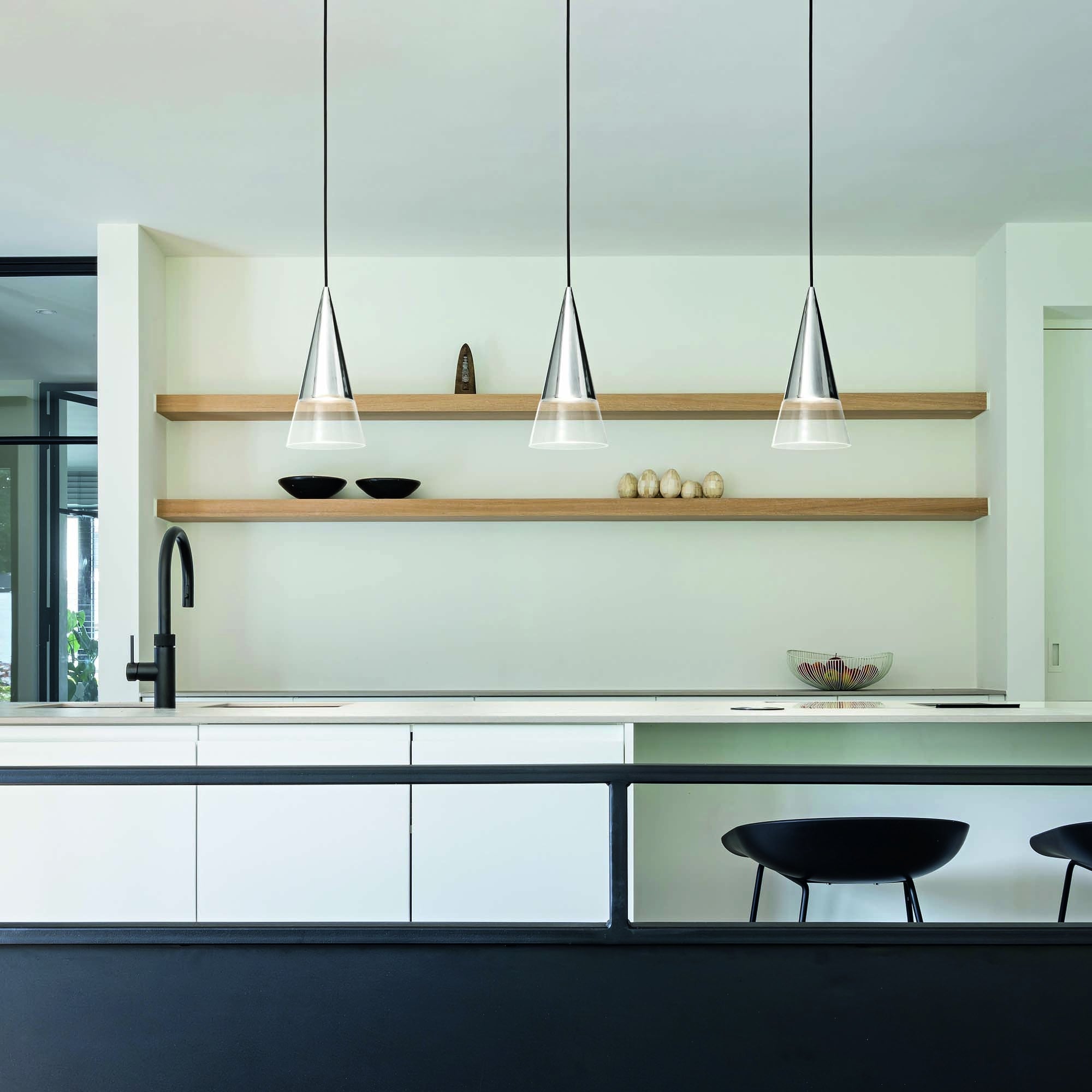 Lampada sospensione vetro trasparente CONO SP1