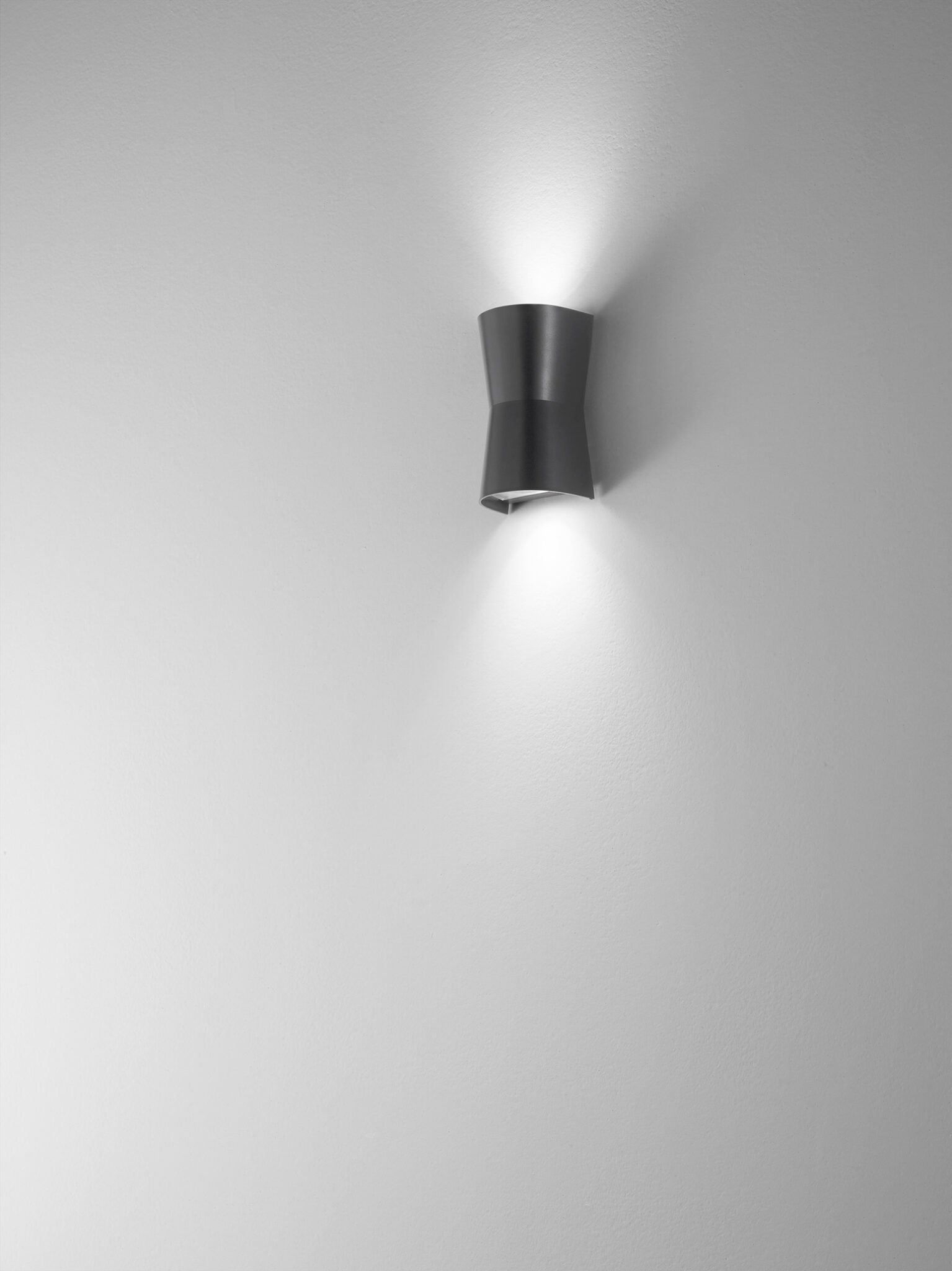 Applique esterno biemissione rettangolare antracite e bianco PC/ABS ISYLUCE E-SEA 326 327