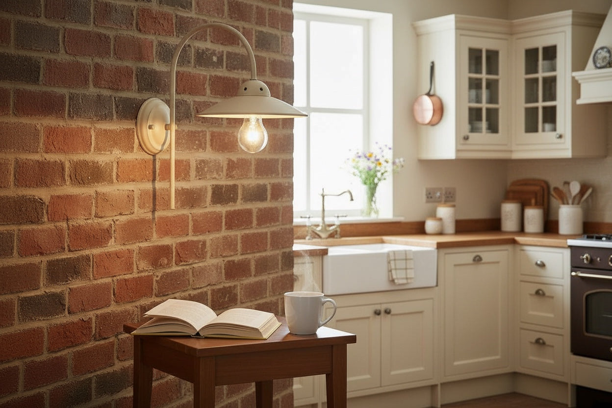 Applique Country Vintage E27 Avorio Antichizzato Diamantlux 3410-A