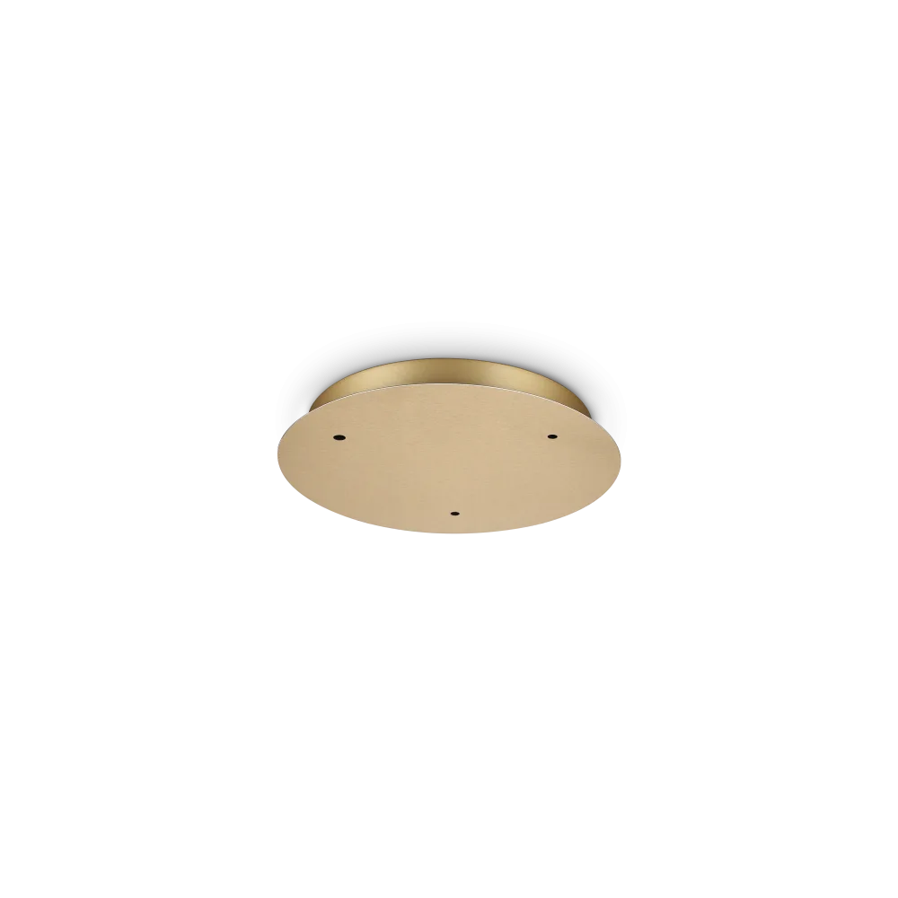 Rosone 3 fori Ø30cm, Circolare, Metallo, Diamantlux