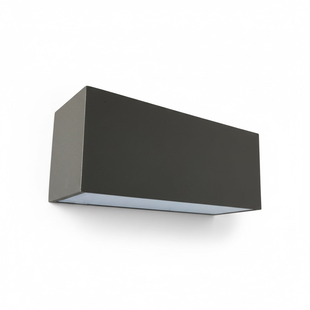 Applique Esterno Rettangolare E27 Antracite IP54 Diamantlux TAORMINA-A